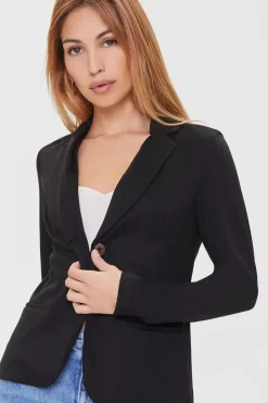 Notched Single-Breasted Blazer