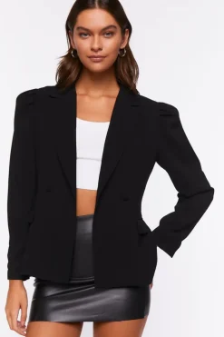 Notched Single-Breasted Blazer