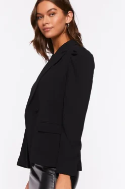 Notched Single-Breasted Blazer