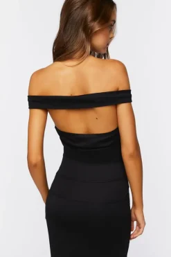 Off-The-Shoulder Cutout Mini Dress