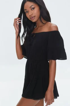 Off-The-Shoulder Ruffle Romper