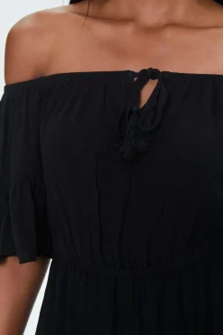 Off-The-Shoulder Ruffle Romper