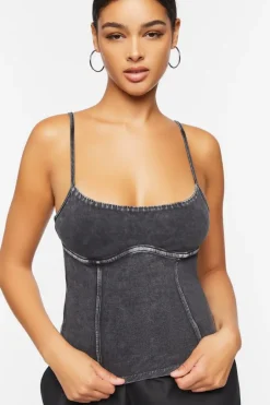 Oil Wash Bustier Cami