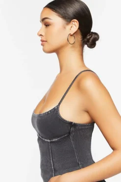 Oil Wash Bustier Cami