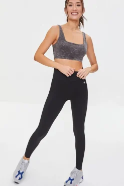 Oil Wash Longline Sports Bra