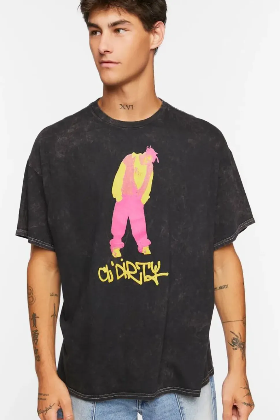 Ol' Dirty Graphic Acid Wash Tee