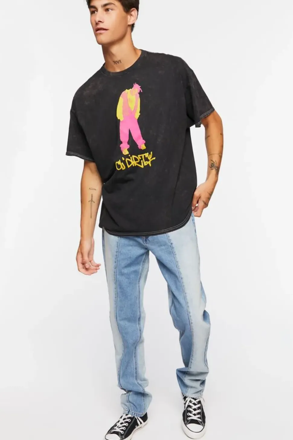 Ol' Dirty Graphic Acid Wash Tee