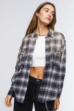 Ombre Plaid Shirt