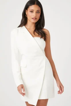One-Shoulder Blazer Mini Dress
