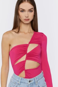 One-Shoulder Cutout Bodysuit