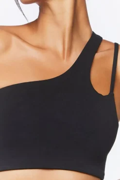 One-Shoulder Cutout Sports Bra