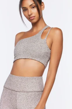 One-Shoulder Cutout Sports Bra