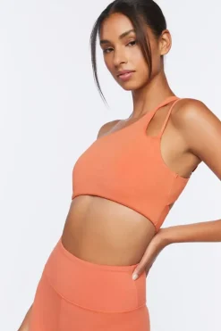 One-Shoulder Cutout Sports Bra