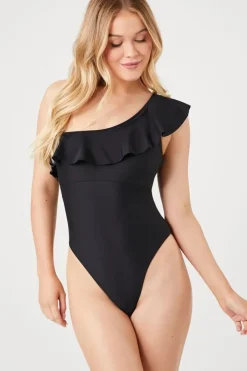 One-Shoulder One-Piece Swimsuit