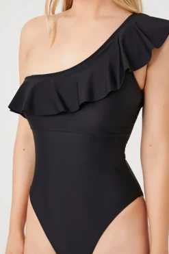 One-Shoulder One-Piece Swimsuit
