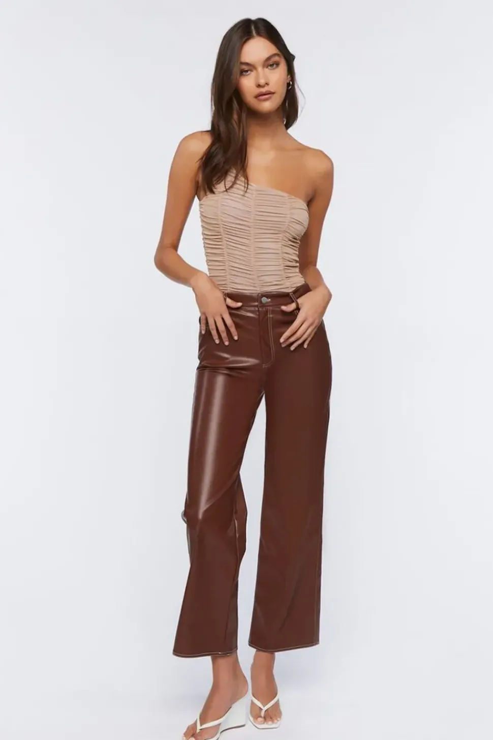 One-Shoulder Ruched Bodysuit