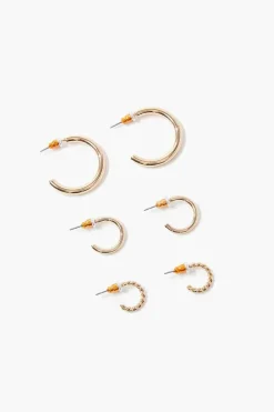 Open-End Hoop Earring Set