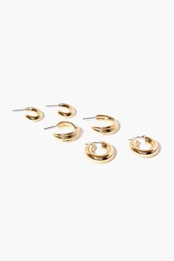 Open-End Hoop Earring Set