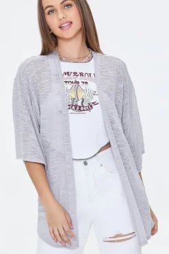 Open-Front Cardigan Sweater