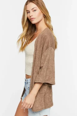 Open-Front Cardigan Sweater