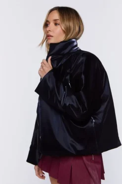 Open-Front Puffer Jacket