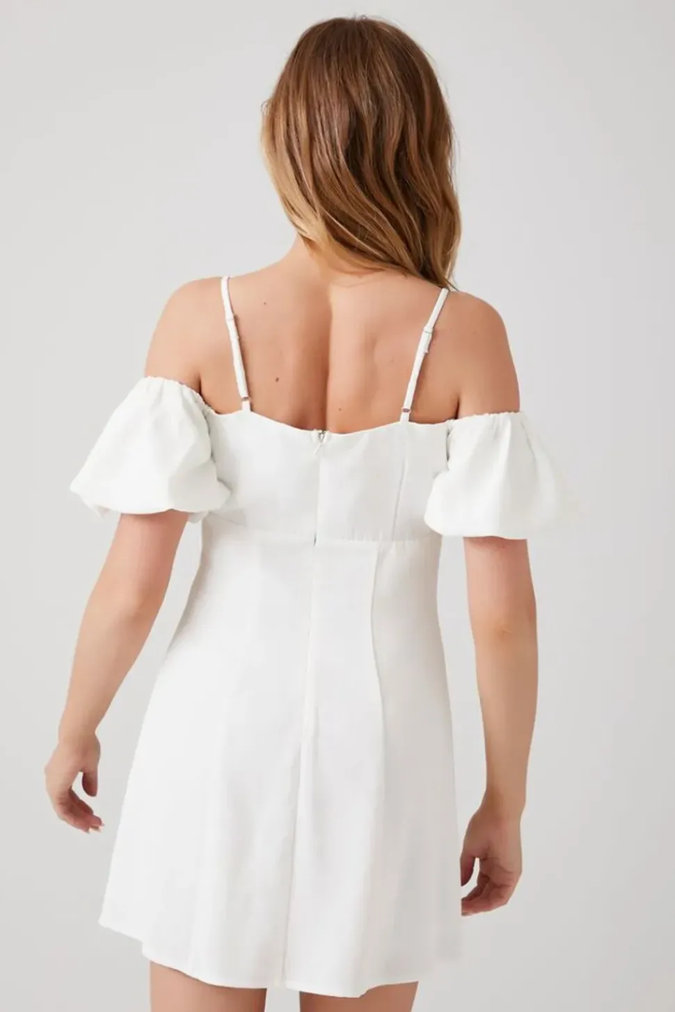Open-Shoulder Mini Dress