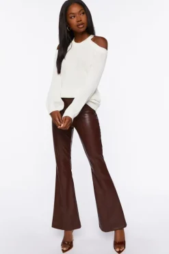 Open-Shoulder Oversized Sweater