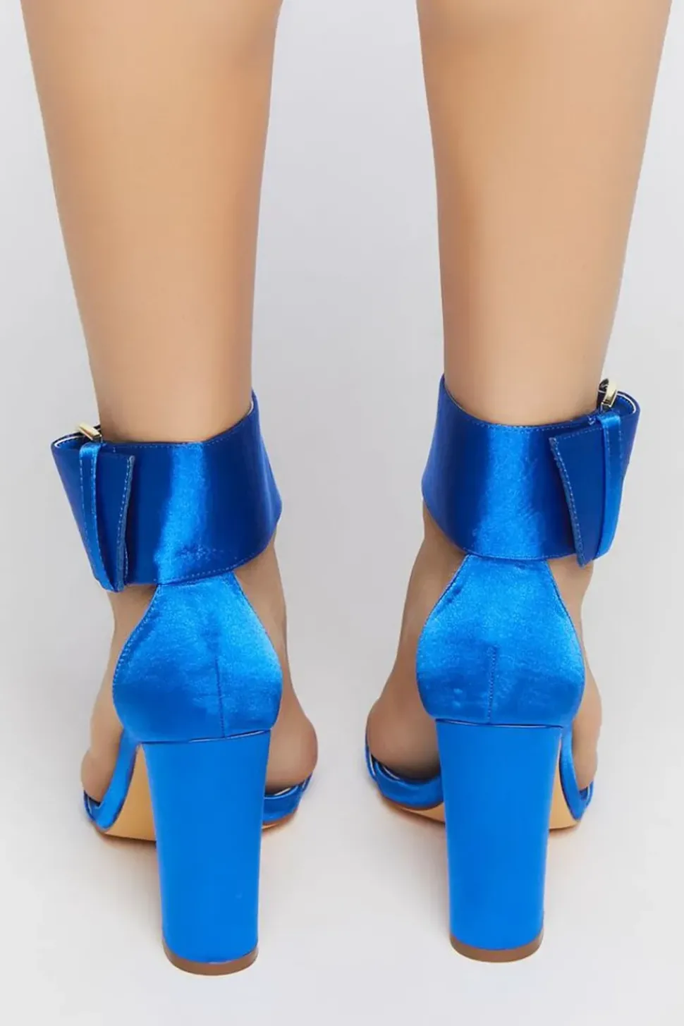 Open-Toe Buckled Heels