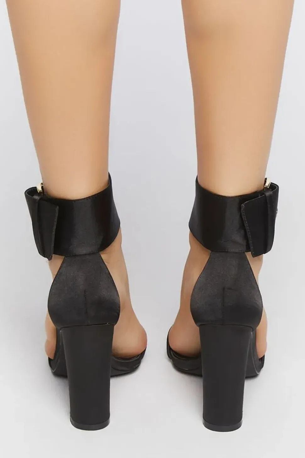 Open-Toe Buckled Heels