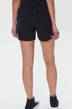Organically Grown Cotton Denim Mom Shorts