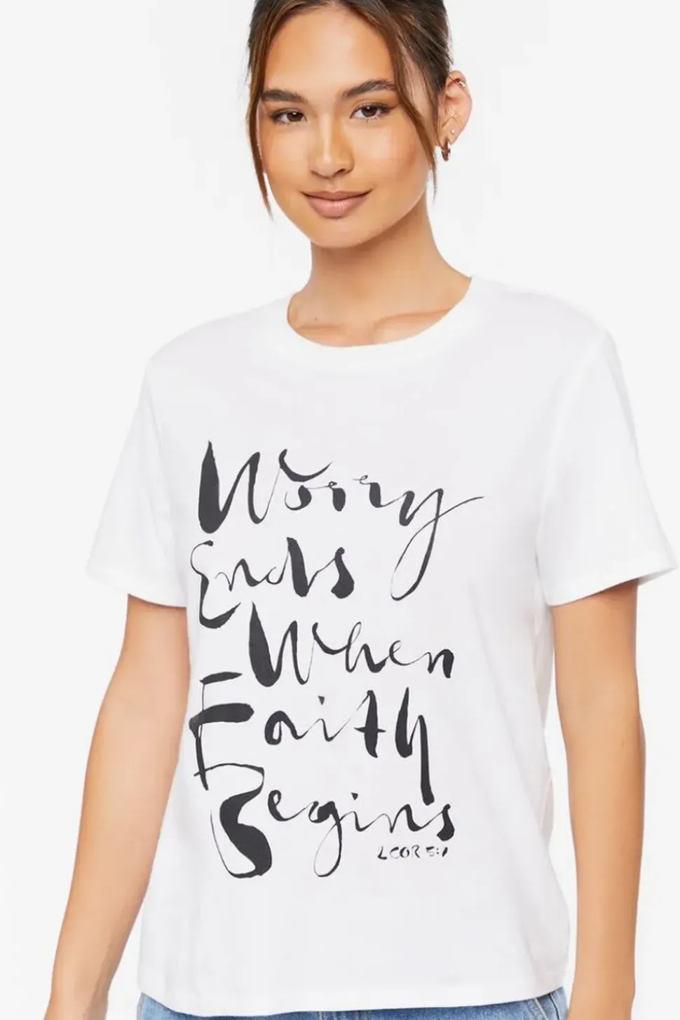Organically Grown Cotton Faith Graphic Tee