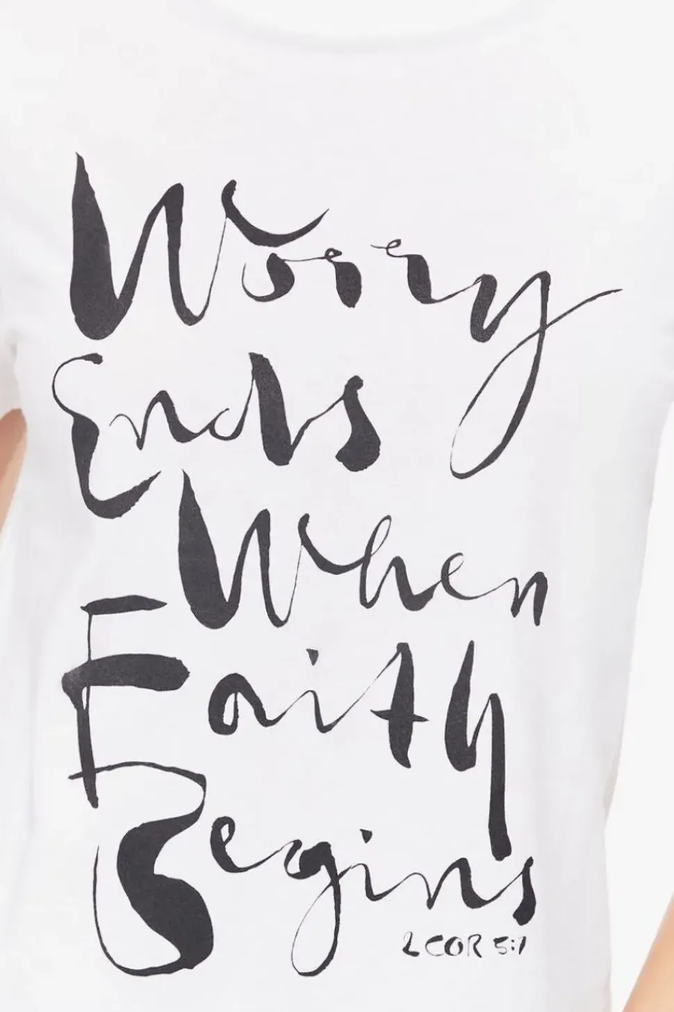 Organically Grown Cotton Faith Graphic Tee