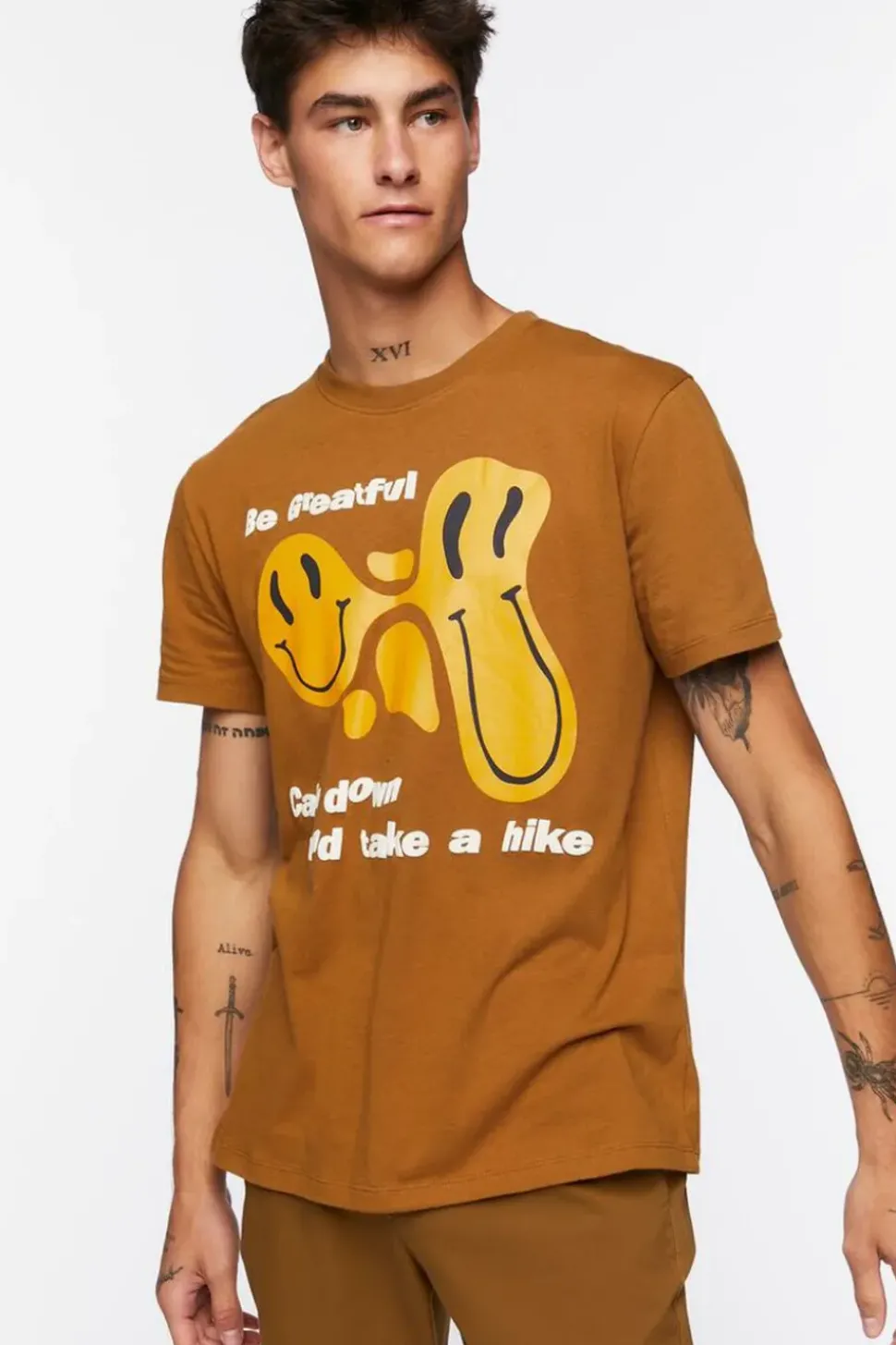 Organically Grown Cotton Happy Face Graphic Tee