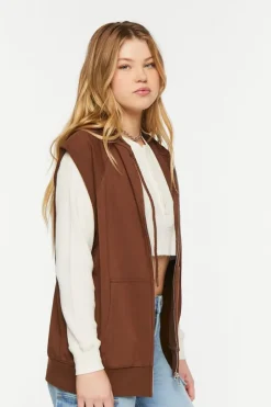 Organically Grown Cotton Sleeveless Hoodie