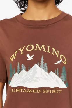 Organically Grown Cotton Wyoming Graphic Tee