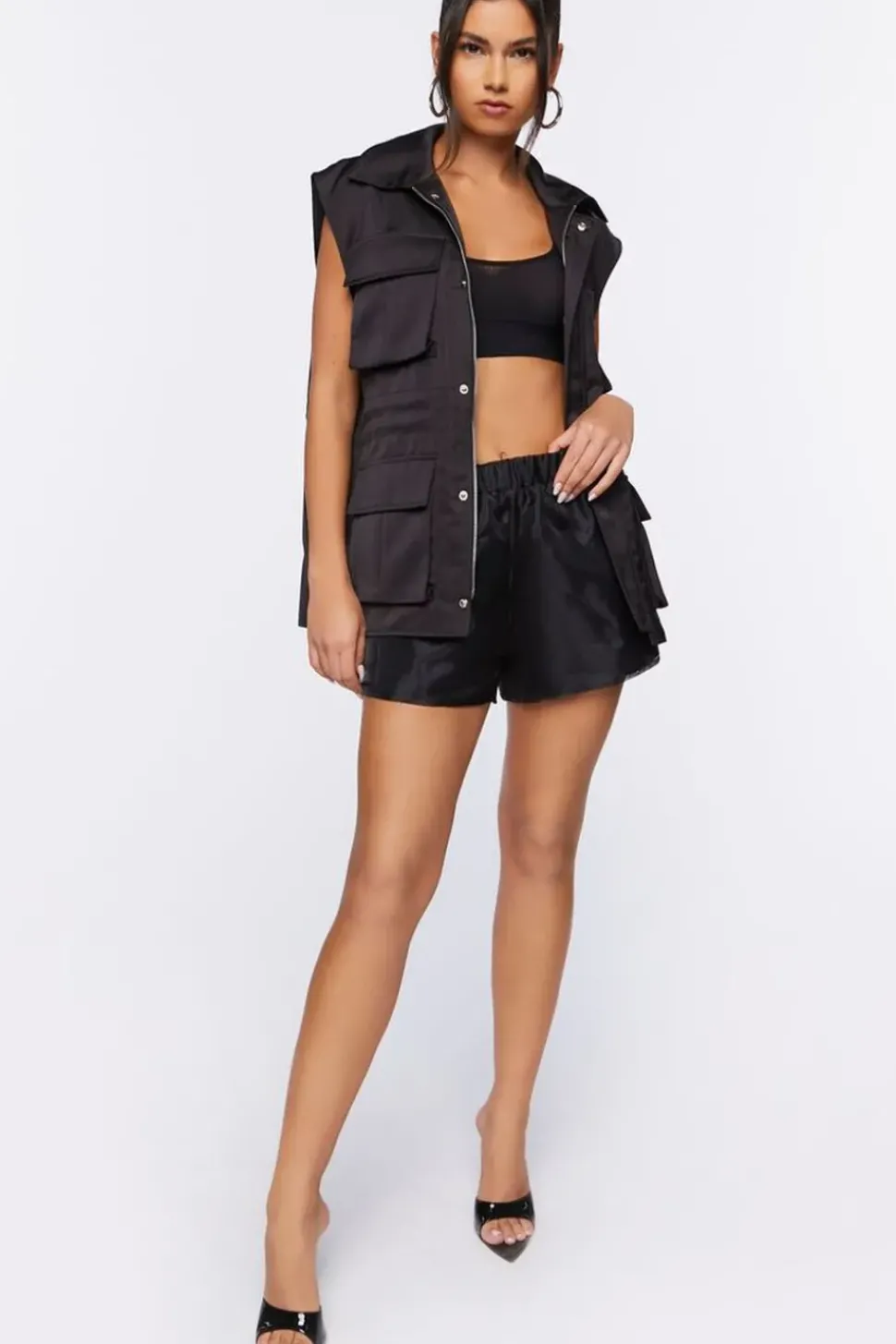 Organza Pull-On Shorts