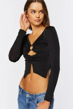 O-Ring Cutout Crop Top