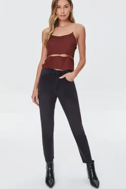 O-Ring Cutout Sweater-Knit Cami