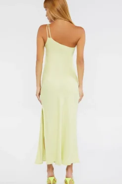 O-Ring One-Shoulder Maxi Dress
