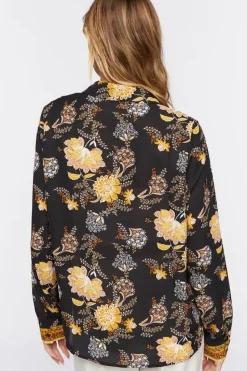 Ornate Floral Print Shirt