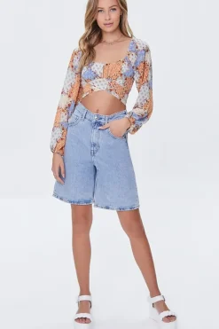 Ornate Patternblock Crop Top