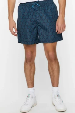 Ornate Print Swim Trunks