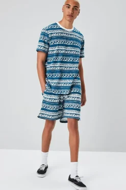 Ornate Wave Print Shorts