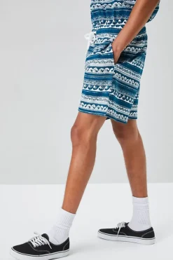 Ornate Wave Print Shorts