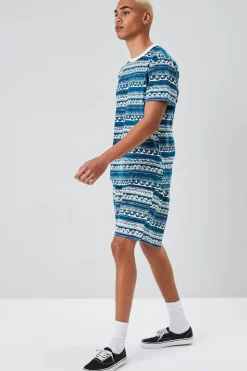 Ornate Wave Print Shorts