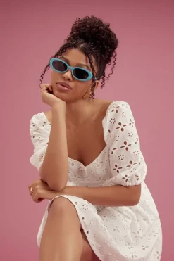 Oval Tinted Sunglasses