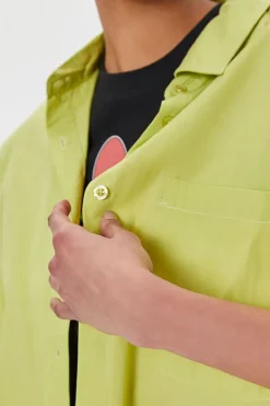 Oversized Button-Front Shirt