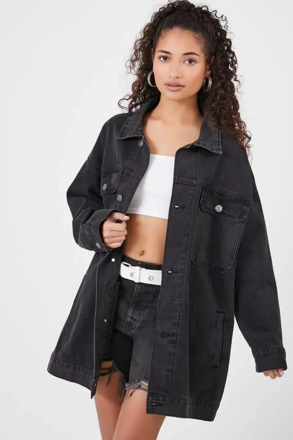 Oversized Denim Trucker Jacket