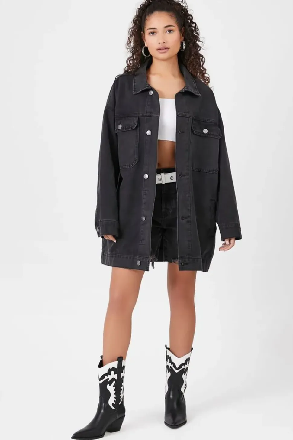 Oversized Denim Trucker Jacket