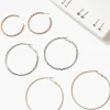 Oversized Hoop & Stud Earring Set